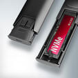 AXAGON EEM2-GTS2 M.2 enclosure, NVMe & SATA, USB-C 3.1, 10 Gbit/s - dark grey image number null