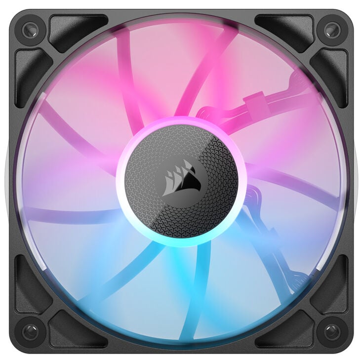 Corsair iCUE LINK RX120 RGB Series, PWM Lüfter 3er Pack - 120 mm, schwarz image number 2