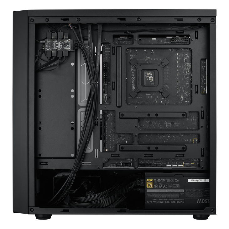 Cooler Master MasterBox 600 ARGB PC-Gehäuse, Midi-Tower, E-ATX, RGB, Tempered Glass - schwarz image number 9