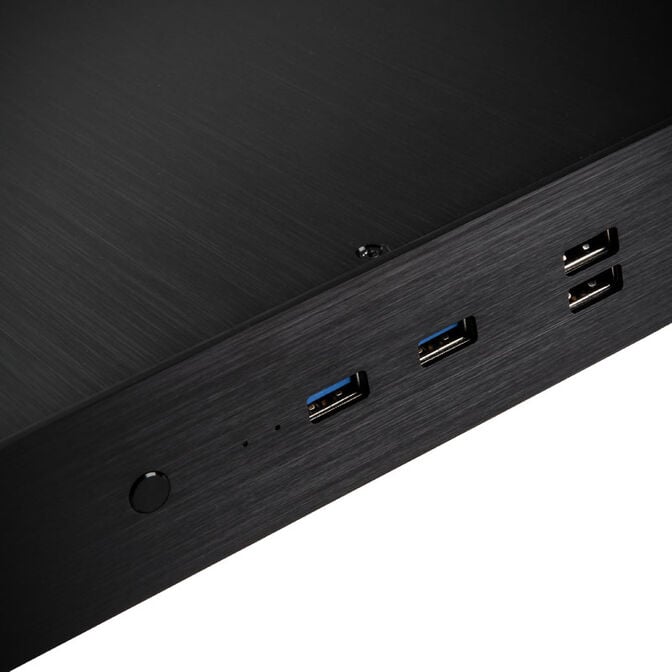 Akasa Galileo TU3 Thin-Mini-ITX 1U case, OEM - black image number 5