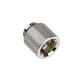 Bitspower Adapter G1/4 inch Male to G1/4 inch Female - 15mm, silver glossy