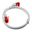 InLine 0,5m Patchkabel flach, U/UTP, Cat.6 - wei&szlig; image number null