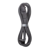 CableMod Universal Pro ModMesh 16-Pin zu 16-Pin-Kabel, 90&deg; Anschluss, Sleeved, StealthSense - carbon, 60 cm, Var. A