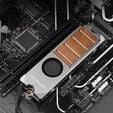 AXAGON CLR-M2FAN Cooler for M.2 2280 SSD image number null