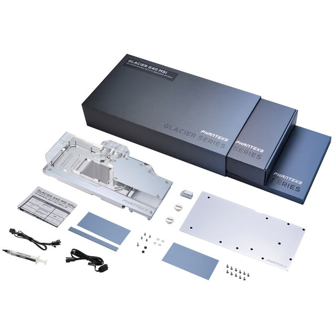 PHANTEKS Glacier G40 RTX 4090 Waterblock with Backplate for MSI, D-RGB - chrome image number 9