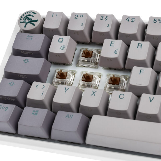 Ducky One 3 Mist Grey Mini Gaming Tastatur, RGB LED - MX-Brown image number 4