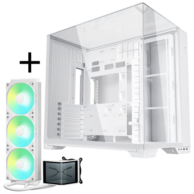 Lian Li O11 Vision Compact + TRYX PANORAMA SE ARGB Complete Water Cooling - white, 360mm image number 0