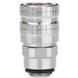 Thermal Grizzly DeltaMate Quick Disconnect Female - M, Gloss Nickel image number null