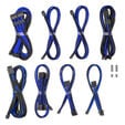 CableMod C-Series Pro ModMesh Sleeved 12V-2x6 12VHPWR Dual StealthSense-Kabel-Kit f&uuml;r Corsair RMi, RMx (Black Label) - schwarz/blau image number null