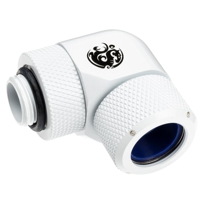 Bitspower Advanced Multi-Link Adapter Connection 90 Degrees G1/4 Inch BSP to 14mm OD Hardtube - Rotatable. image number 0