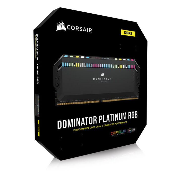 Corsair Dominator Platinum RGB DDR5-5200 RAM, CL40, XMP - 64 GB Dual-Kit, black image number 9