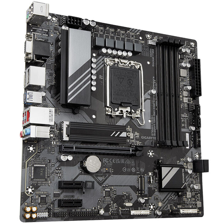 GIGABYTE B760M DS3H Mainboard, Sockel 1700, Intel B760, Micro-ATX, DDR5 image number 1