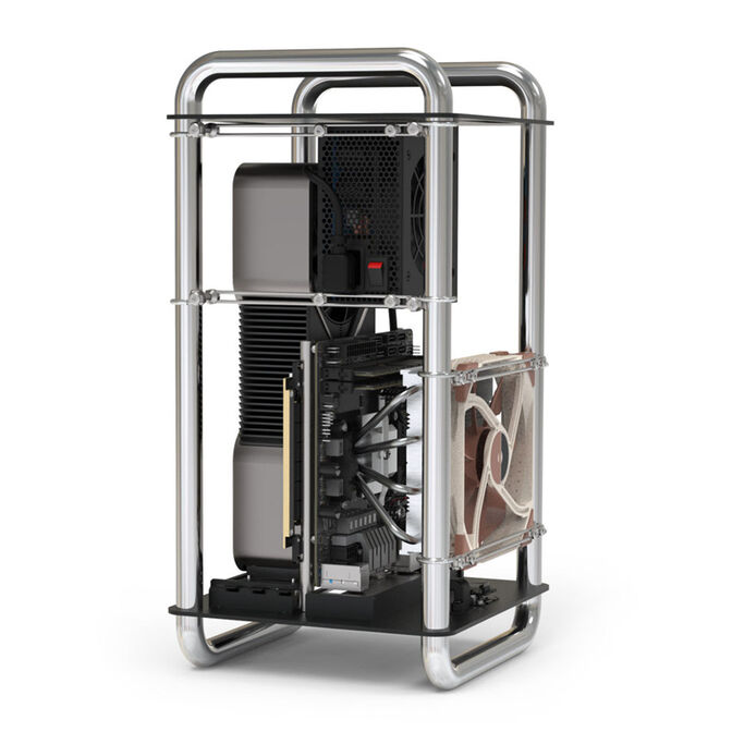 Streacom DA6 Mini-ITX Geh&auml;use - chrom image number 4