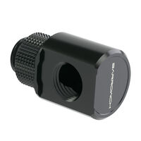 Barrow Adapter 90 Grad G1/4 Zoll AG auf G1/4 Zoll IG - drehbar, schwarz