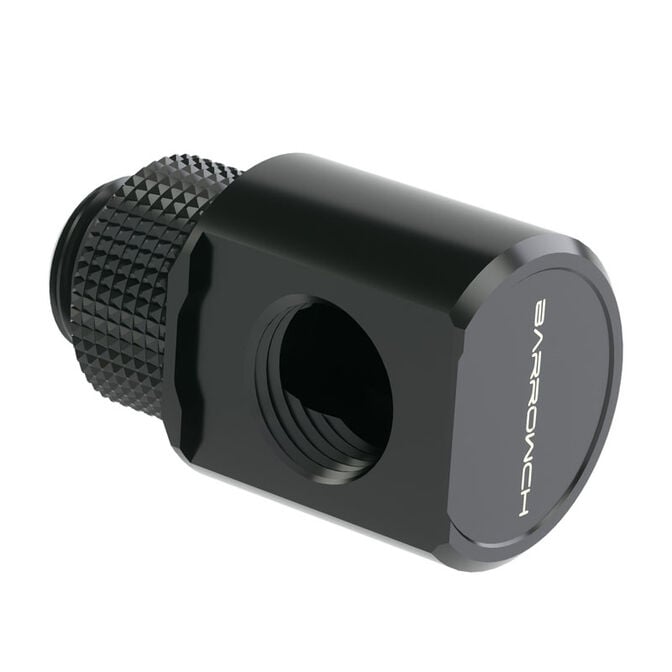 Barrow Adapter 90 Grad G1/4 Zoll AG auf G1/4 Zoll IG - drehbar, schwarz image number 0