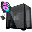 Lian Li O11 Vision Compact PC Case Bundle + 3x UNI FAN SL-INF 120 Reverse Blade Fans - Black image number null