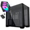 Lian Li O11 Vision Compact PC Case Bundle + 3x UNI FAN SL-INF 120 Reverse Blade Fans - Black