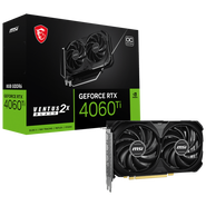 MSI GeForce RTX 4060 Ti Ventus 2X Black E1 OC, 8192 MB GDDR6