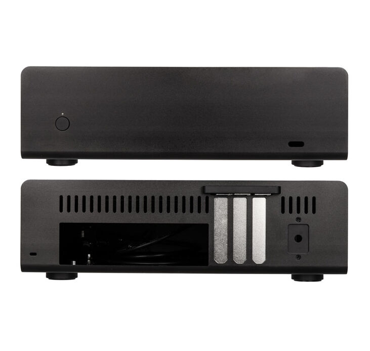 Streacom ST-FC9B Alpha Fanless HTPC Aluminium Gehäuse - schwarz image number 1