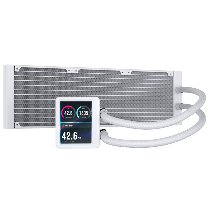 CORSAIR NAUTILUS II 360 RS LCD AiO Water Cooling, 3.5-Inch LCD, FlowDrive 2S, RS II Fans - 360mm, White image number 3