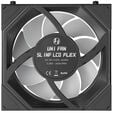 Lian Li UNI FAN SL-INF LCD FLEX Wireless Fan, ARGB and LCD - Reverse Blade, 120mm, black, 3-pack with controller image number null