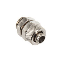 Anschluss gerade G1/4 Zoll auf 10/8mm - silber gl&auml;nzend