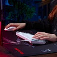 Corsair CLIPPER PRO MINI 60 Hall Effect Gaming Keyboard, Backlit RGB LED, CORSAIR MGX Core, WHT , PBT DS Keycaps image number null
