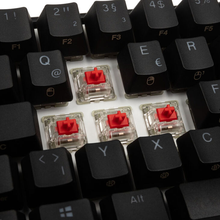 Ducky Mecha Mini Gaming Tastatur, MX-Red, RGB-LED - schwarz image number 6