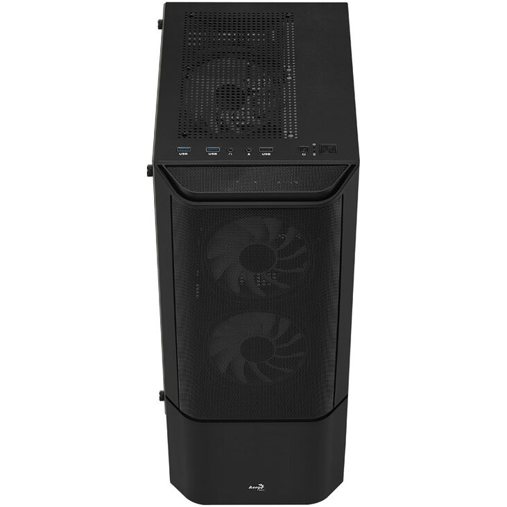Aerocool Quantum Mesh v3 Mid Tower, RGB, Tempered Glass - Black image number 3