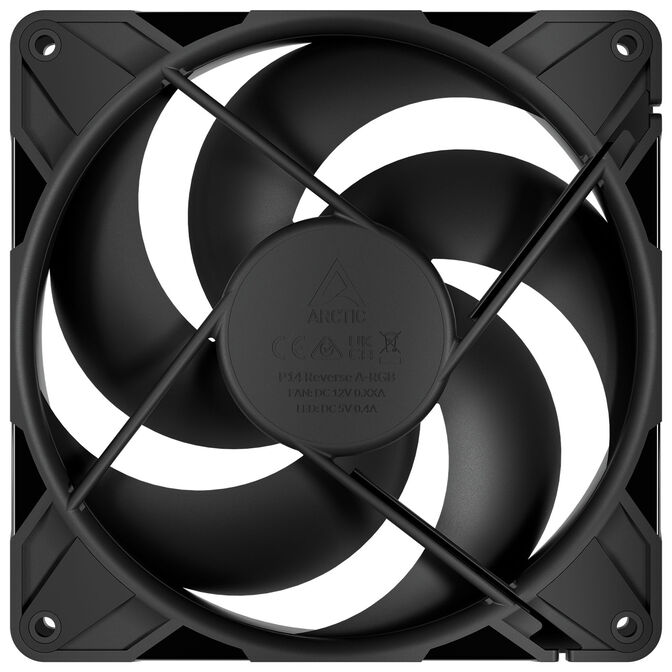 ARCTIC P14 Pro Reverse PWM Fan - 140mm, black image number 3