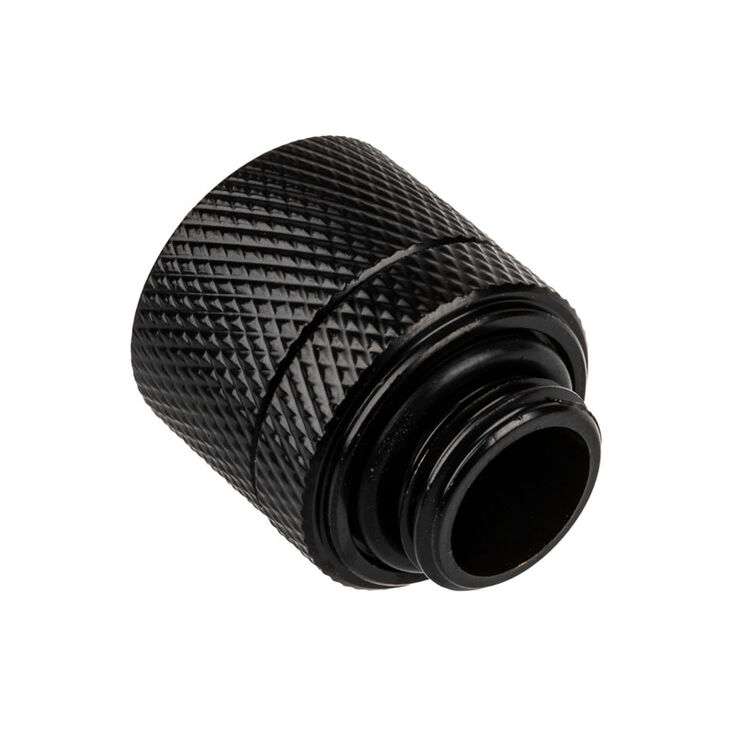 Alphacool Eiszapfen straight connector G1/4 inch female thread to 13/10mm - black image number 1