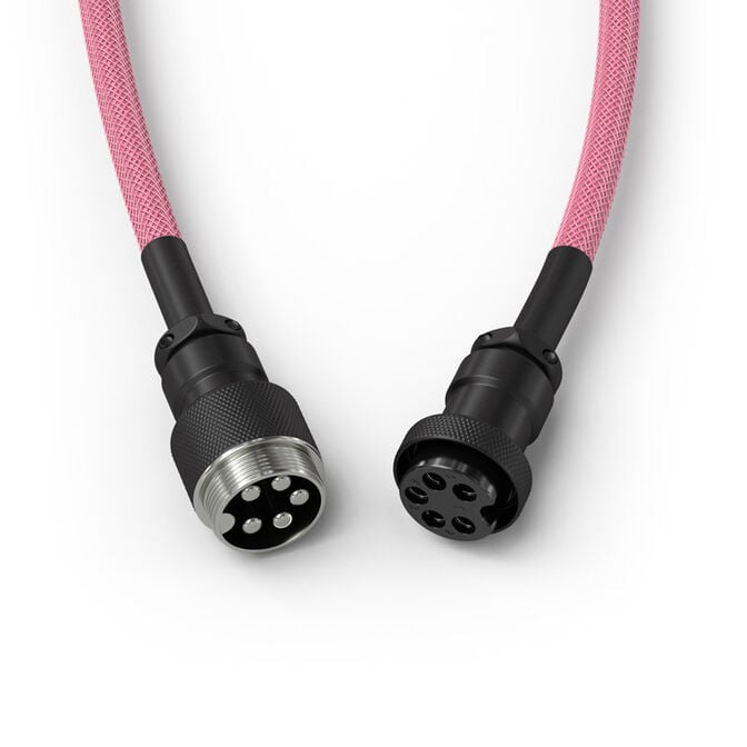 Glorious Coiled Cable Prism Pink, USB-C auf USB-A Spiralkabel - 1,37m, pink image number 3
