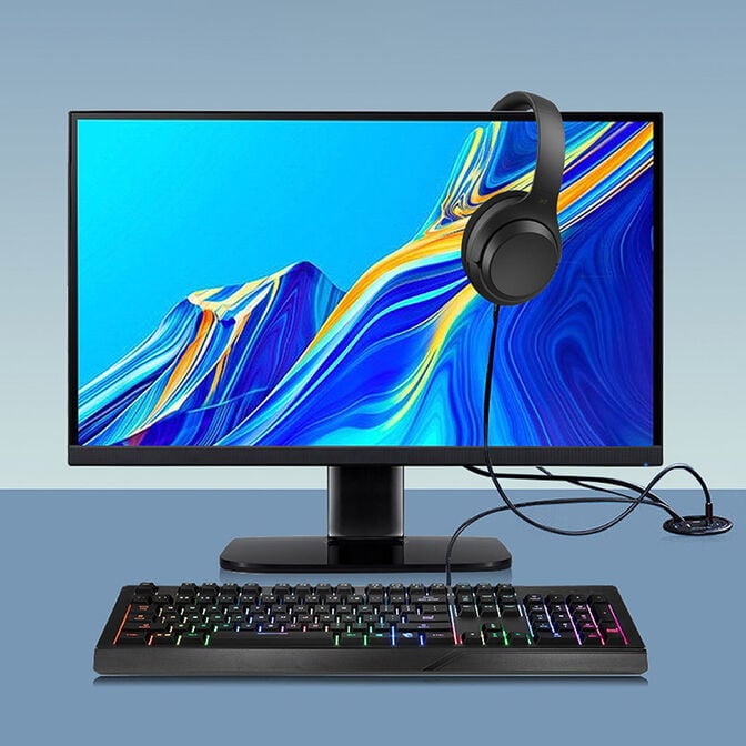 Graugear Tisch-HUB, USB 3.0 2x Type-A / 1x Type-C, Audioanschluss, 60 mm image number 3