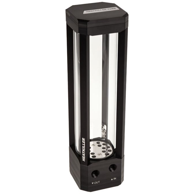 Watercool Heatkiller Tube 200 D5 pump top reservoir - black image number 0