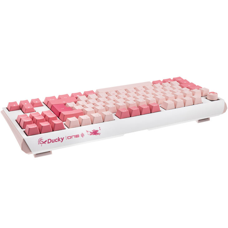 Ducky One 3 Gossamer Pink TKL Gaming Keyboard - MX-Ergo-Clear image number 2