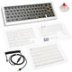 Ducky Outlaw 65 Gaming-Tastatur, Barebone - silber (ISO)
