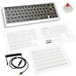 Ducky Outlaw 65 Gaming-Tastatur, Barebone - silber (ISO)