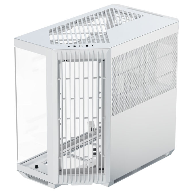 APNX V1 PC Case, Mid Tower, ATX, Tempered Glass &ndash; White image number 0