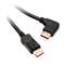 InLine 8K (UHD-2) DisplayPort Kabel, links gewinkelt, schwarz - 1m