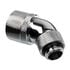 Alphacool HF Connection 45 Degree G1/4 Inch Female Thread to 16/10mm - Rotatable, Chrome Silver image number null