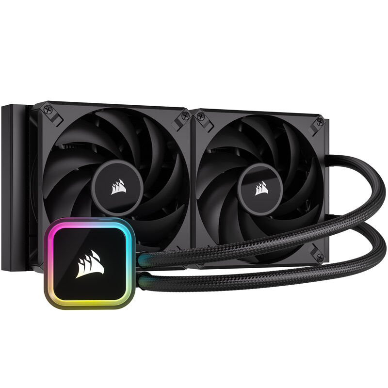 Corsair iCUE H115i RGB Elite Komplett-Wasserkühlung - 280mm, schwarz