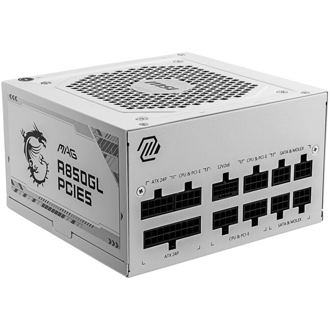 MSI MAG A850GL PCIe5 White Netzteil, 80 PLUS Gold, vollmodular, ATX 3.0, PCIe 5.0 - 850 Watt image number 4