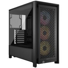 Corsair Frame 4000D RS ARGB PC case, Mid Tower, E-ATX, RGB, Tempered Glass - black