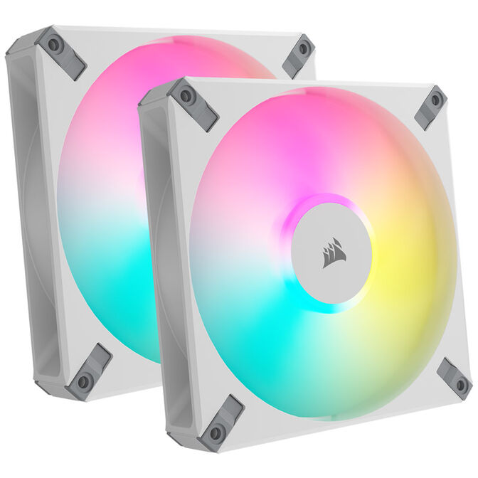 Corsair AF Elite Series RGB PWM Fan 2-Pack including RGB Controller - 140mm, white image number 0