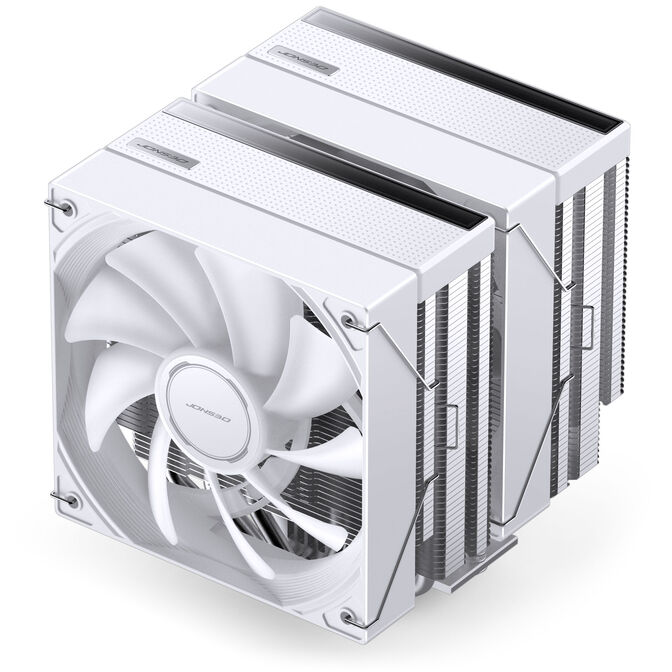 Jonsbo CB80 CPU Cooler, Dual-Tower, 2 x 120mm, PWM, RGB - white image number 4