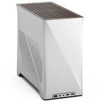 Fractal Design Era 2 Mini-ITX Geh&auml;use, Walnussholz-Panel &ndash; Silber
