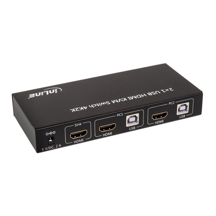 InLine KVM Switch, 2-Fach HDMI 4K2K mit Audio image number 1
