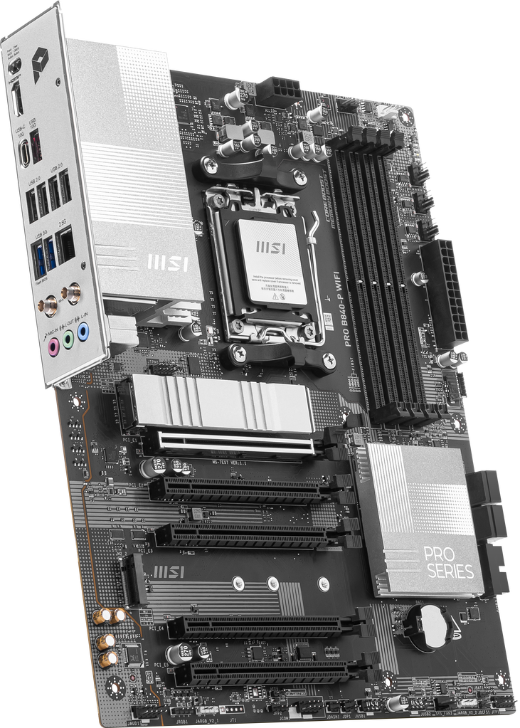MSI PRO B840-P WiFi motherboard, Socket AM5, AMD B840, ATX, DDR5 image number 4