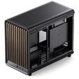 Jonsbo D33 Wood PC Case, Mini Case, mATX, Tempered Glass - Black, Wood image number null