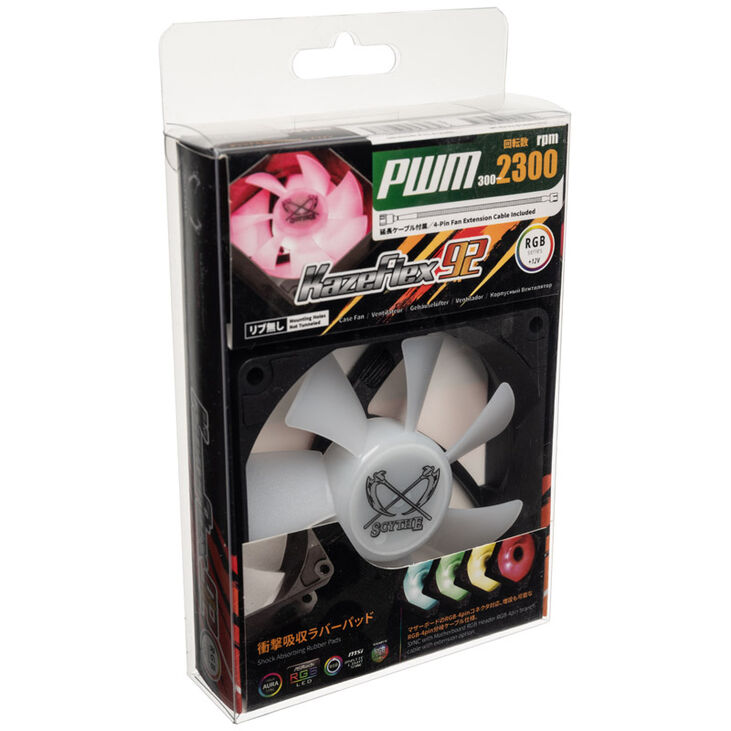 Scythe Kaze Flex RGB PWM Fan, 300-2300 RPM - 92mm image number 7